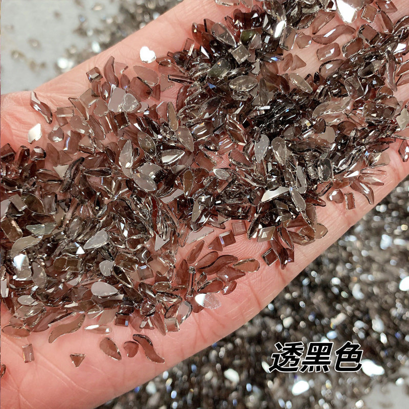 Wen Elf Explosions Mini small size Maillard Flat Shaped Diamond Net Red Nail Super Flash Diamond Nail Diamond Jewelry