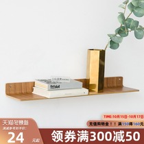 Wall shelf wall mounted kitchen storage decoration living room Nordic bedroom porch simple wall partition frame