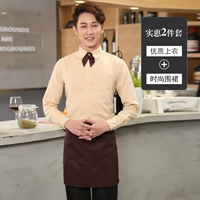 Бежевая рубашка, лонгслив