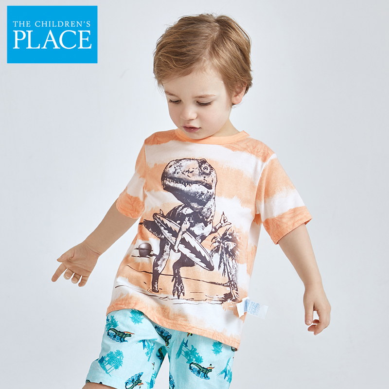 断码特价 The Children’s Place 绮童堡 男童短袖印花T恤 天猫优惠券折后￥19包邮（￥129-110）80~130码多款可选