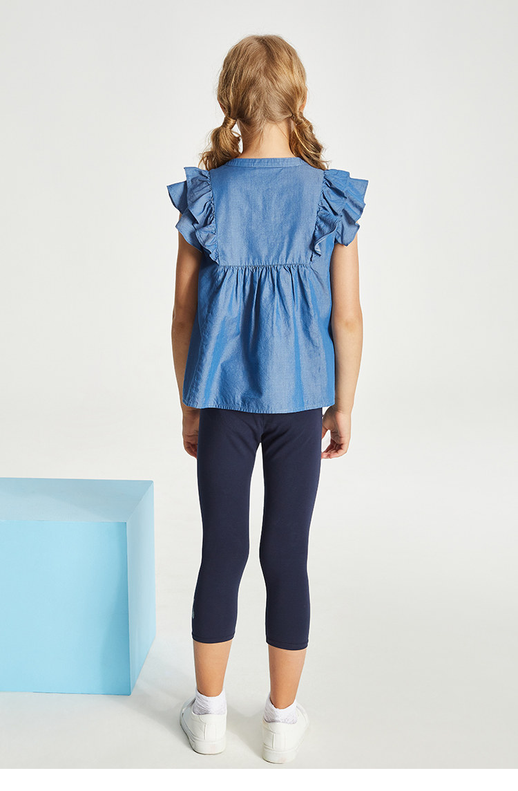 The Children's Place 绮童堡 夏季女童防蚊面料短袖上衣 双重优惠折后¥29.5包邮 100~140码可选