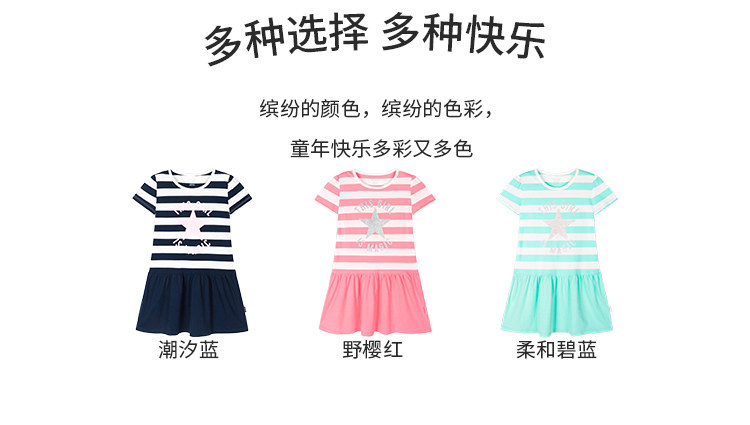 绮童堡  女童短袖针织连衣裙 图3