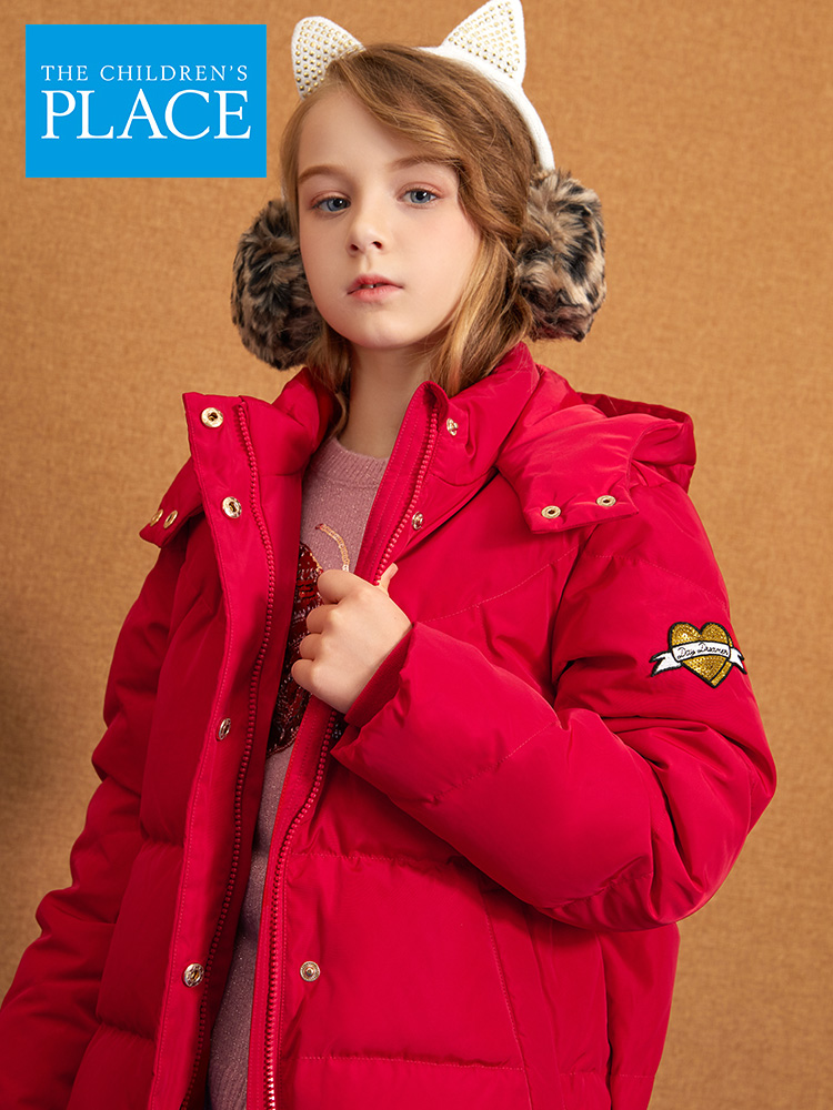 The Children’s Place 中大女童连帽羽绒服 天猫优惠券折后￥99包邮（￥419-320）100~160码2色可选