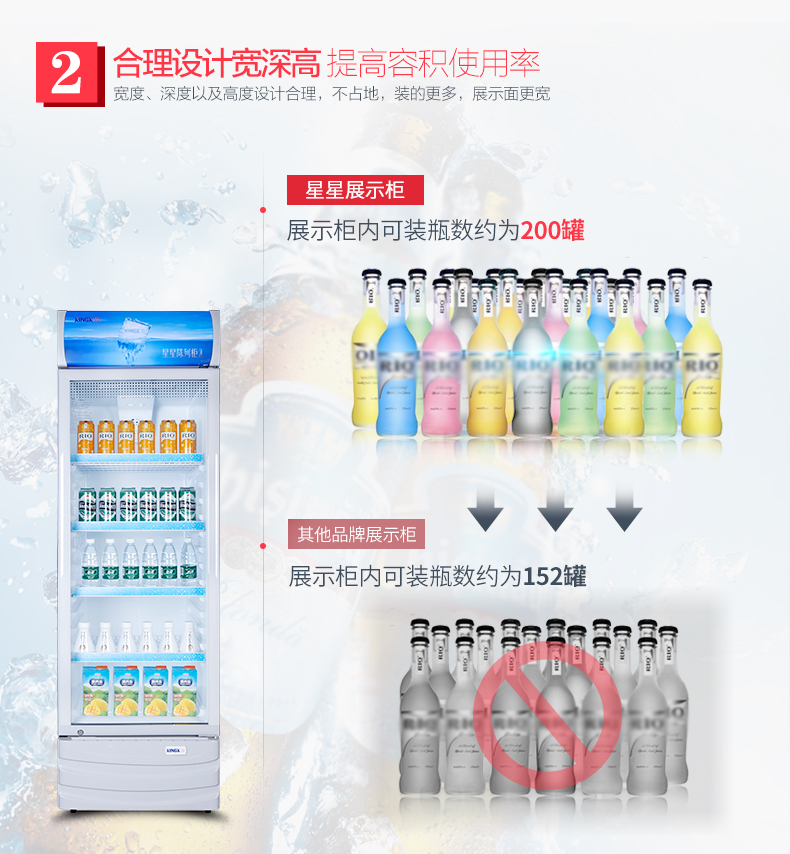 Tủ lạnh Star LSC-235C tủ trưng bày tủ đồ uống tủ lạnh tủ lưu trữ tủ thương mại dọc tủ đông lớn - Tủ đông cho thuê tủ đông
