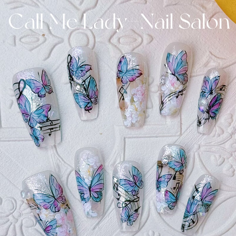 Handmade Nails 26040 Yuyin Full Nail Type Qs ins Xiaohongshu High-End Luxury Manicure
