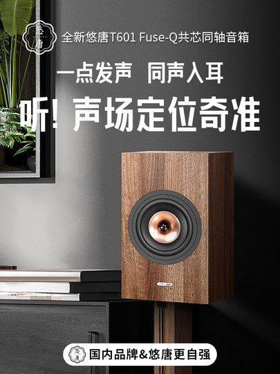 Utang T601 Koaxiallautsprecher HiFi-Fieberklasse 6,5 Zoll passive Zwei-Wege-Regalbox High-Fidelity-Audio