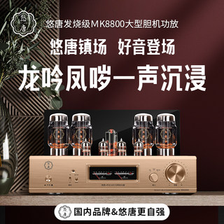 悠唐MK8800电子管胆机功放HiFi发烧级KT88推挽大功率纯胆后级功放