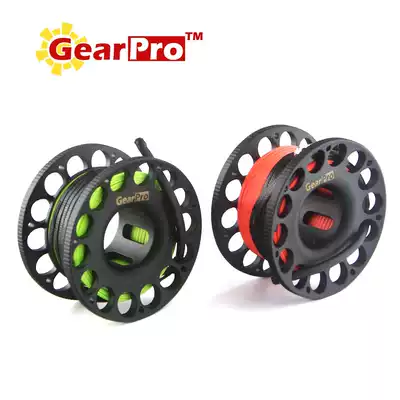 GearPro submersible reel aluminum alloy metal submersible coil 18 m nylon flat wire with elephant pull buoy