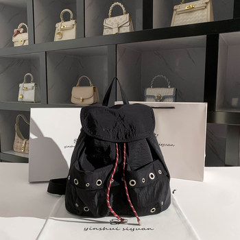 Double pocket travel backpack backpack