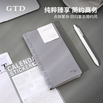 Kajie 2022 notebook ins Wind mini portable simple College students postgraduate entrance examination special soft face PU leather manuscript notepad practice error correction book middle school students thick Day Book