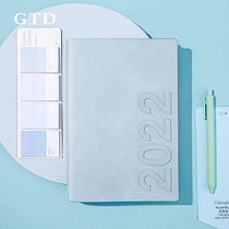 Kajie GTD 2022 weekly schedule 2021 day book notebook 365 day girl heart plan this calendar time management simple ins style notepad efficiency manual