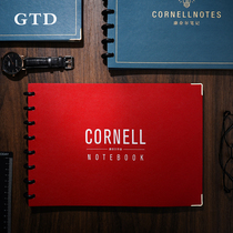 Cornell notebook large square book notebook art exquisite loose leaf book detachable notebook office notebook student mind map customized inner page can be printed logo