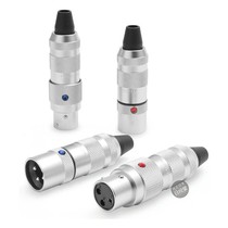 Oyaide Oyaide FOCUS 1 silver-plated and rhodium-plated XLR balanced plugs 2 male and female