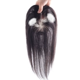 Качественный легкий и тонкий реалистичный дышащий парик, шиньон-макушка изготовленный из настоящих волос