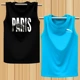 Mùa hè vai không tay áo thun nam XL cotton rộng thể thao vest béo vest vest bóng rổ - Áo vest cotton khoác vest nữ