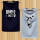 Mùa hè vai không tay áo thun nam XL cotton rộng thể thao vest béo vest vest bóng rổ - Áo vest cotton khoác vest nữ