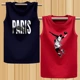 Mùa hè vai không tay áo thun nam XL cotton rộng thể thao vest béo vest vest bóng rổ - Áo vest cotton khoác vest nữ