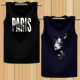 Mùa hè vai không tay áo thun nam XL cotton rộng thể thao vest béo vest vest bóng rổ - Áo vest cotton khoác vest nữ