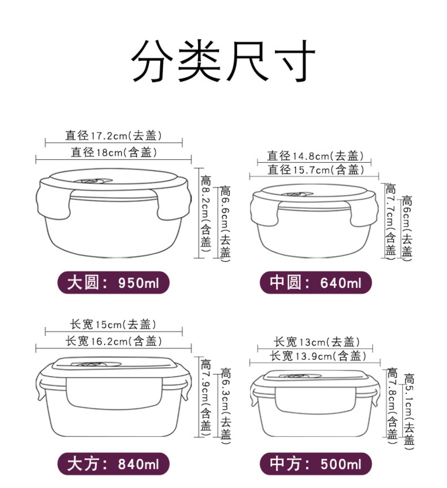 Hộp thủy tinh chịu nhiệt hộp lưu trữ hình chữ nhật hộp kín lò vi sóng hộp cơm trưa đặc biệt hộp cơm tròn - Hộp cơm điện sưởi ấm hộp cơm cắm điện unold