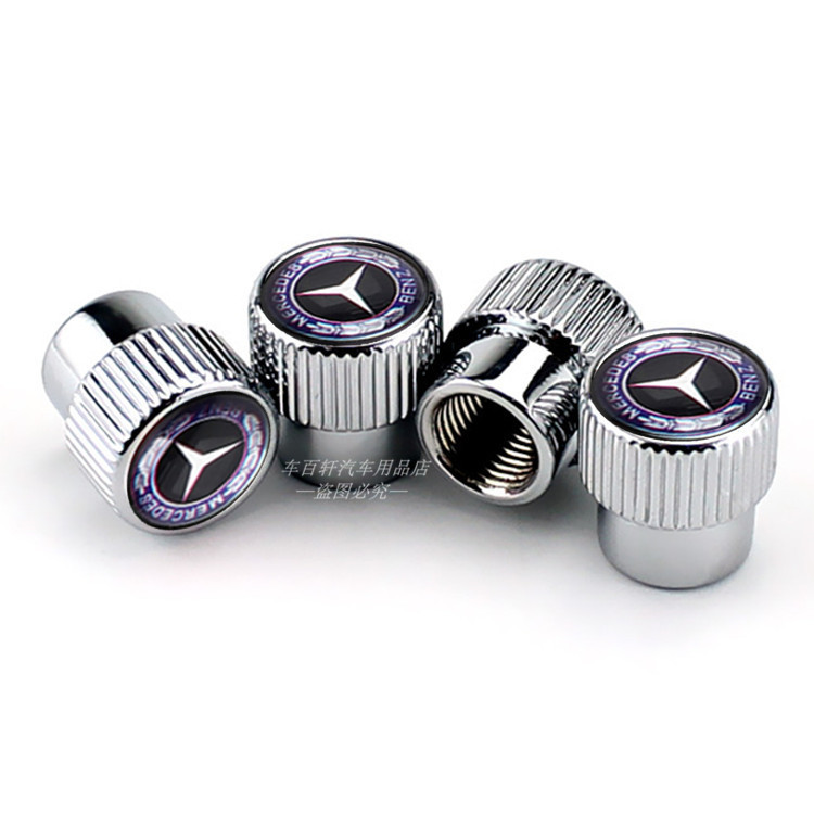 Suitable for Mercedes GLA GLK GLE car tire valve cap metal C class E Class S Class A exterior modification