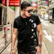 Mùa hè 2018 mới size lớn tay áo ngắn nam chất béo cộng với phân bón tăng T-shirt cotton lỏng nửa tay áo giản dị Áo thun nam tay ngắn