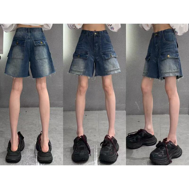 0709【Nana's New Arrival】Li Wanjun's Meal Replacement! Double-Pocket Denim Shorts, Non-Returnable White Bottoms 0709【Nana's New Arrival】Li Wanjun's Meal Replacement! Double-Pocket Denim Shorts, Non-Returnable White Bottoms