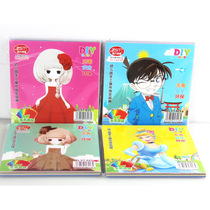 Seven-color intellectual prodigy childrens hand-made puzzle origami card paper-cut paper origami paper-cutting paper origami handmade class