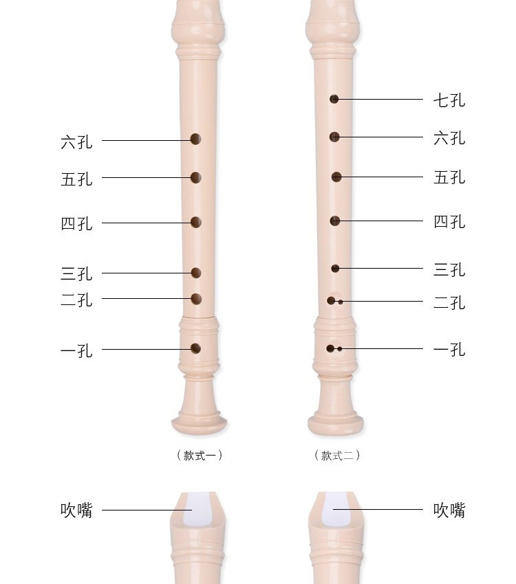 Chi Mei thương hiệu Gao Yin German C vành đai G sáu lỗ tám lỗ clarinet 6 lỗ 8 lỗ học sinh mới bắt đầu giới thiệu nhạc cụ sáo - Nhạc cụ dân tộc sáo ngọc