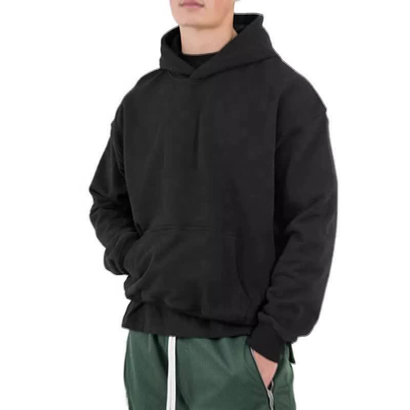 Plain Blank Streetwear High Quality Baggy Hoodies Men Unisex Thick Hoodies 100 Cotton French