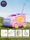 [Новая модернизированная легкая модель колес] Ходунки Betty Pink-5-в-1 (увеличенные и усиленные универсальные колеса на 360°)