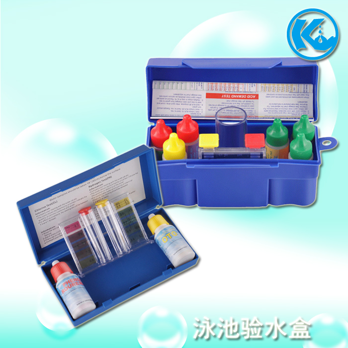 Swimming pool water quality testing box Bath water testing box OTO residual chlorine test agent PH acidity test box water testing agent