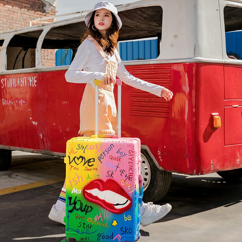 Meiya Shangtu luggage ins net red new trolley case female universal wheel college student suitcase password box