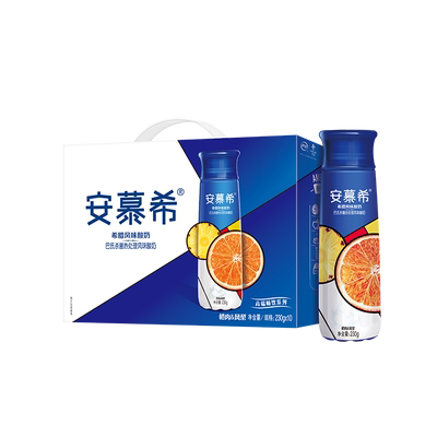 伊利 安慕希 果肉型橙凤梨味 常温原味酸奶 230g*10瓶