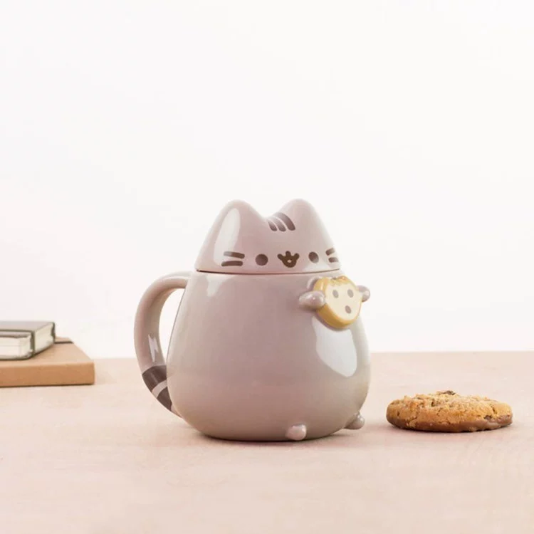 Корейский INS PUSHEEN КОТ креативная полная жирная подложка стерео-стилизация керамика Марк чашка красивая кружка для воды