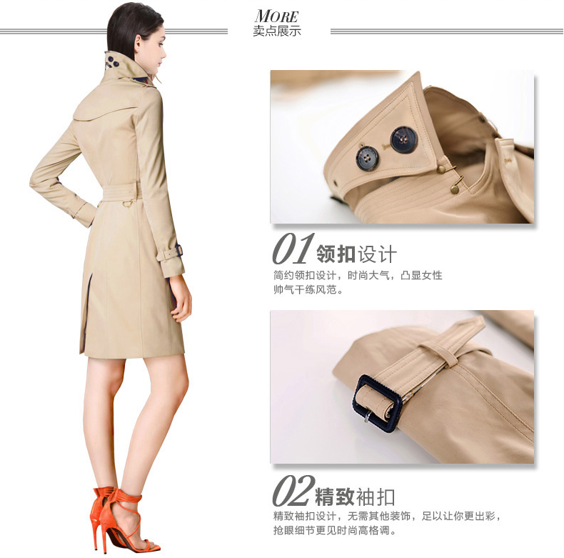 Trench pour femme en Polyester en Polyester - Ref 3226333 Image 25