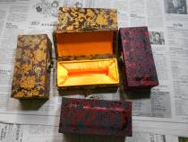 Full 30 printed stone seal Brocade box Dragon pattern 4 3*6*13
