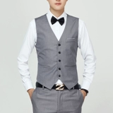 Костюм, мужской жилет в английском стиле для отдыха, в корейском стиле, облегающий крой