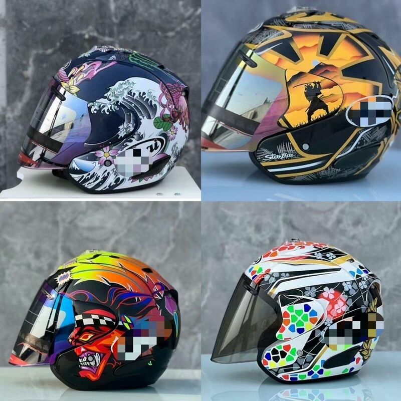 Top-Of-The-Line Awa Motorcycle Helmet Vz-Ram All-Season Unisex Half-Face Helmet for All-Season Riding 3/4 Half Helmet with Painted Finish Top-Of-The-Line Awa Motorcycle Helmet Vz-Ram All-Season Unisex Half-Face Helmet for All-Season Riding 3/4 Half Helmet with Painted Finish
