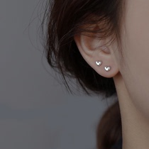 Pure silver earnailwoman loving earrings niche design sleeping without a small sweet and beautiful student tide ear