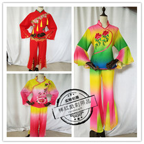 Modern dance fan dance 2018 new Yangko waist drum dance performance National stage costume square dance costume female