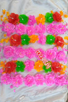 Performance Stage Square dance Modern costume National Yangge costume performance Headdress Headdress accessories String flowers sideburns