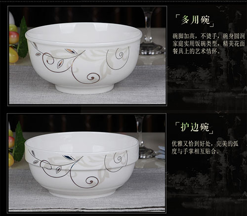 Bộ bát đĩa 28/30 bộ dụng cụ bằng sứ sọ sọ Jingdezhen gốm sứ Châu Âu bát đĩa bát đĩa hộ gia đình đĩa nhựa dùng 1 lần