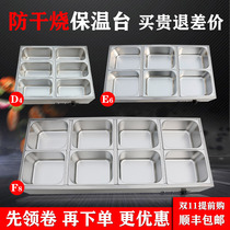 Commercial Desktop Insulation Sales Desk Heat Insulation Vegetable Table Stainless Steel Fast Food Truck Heating Insulated Desk Buffet Gas