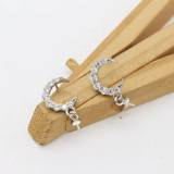 Серьги, янтарный цирконий ручной работы из жемчуга, серебро 925 пробы