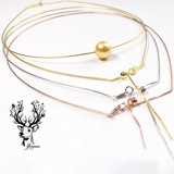 Импортный универсальный чокер из жемчуга, серебро 925 пробы