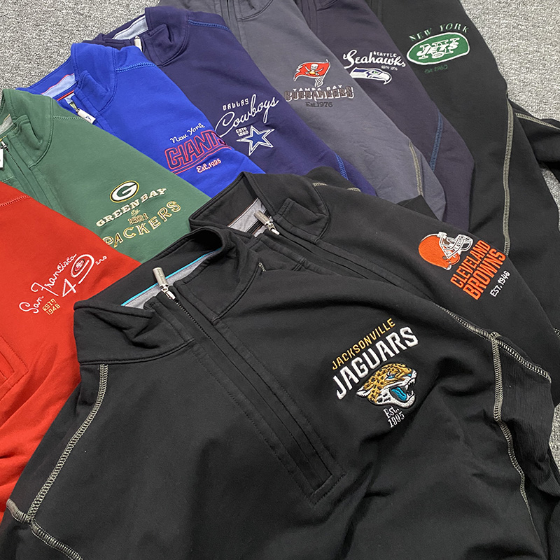 American luxury 80 pima semi - zipper jacket rugby league jointly named