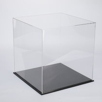 Customize the new acrylic hand office to display the box model display hood transparent square anti-dust box with lock box