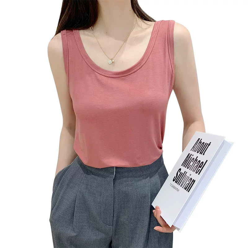 Базовый бесформенный топ без рукавов, утягивающий эффект, Slim fit, размер