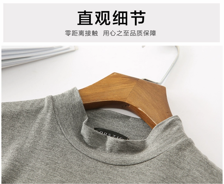 Modal vest quai nữ mùa hè 2018 mới Hàn Quốc phiên bản cao cổ áo không tay áo thun phần mỏng chạm đáy áo sơ mi hoang dã