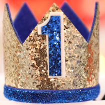 Birthday Hat adult boy Princess Little Prince Creative Decorative Digital Party Catch Zhou 2-year-old golden crown